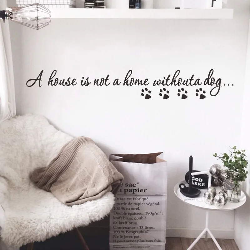 A House Is Not A Home Withouta Dog Wall Stickers Living Room Background Wallpaper Home Alphabet Letter Decoration Mural Decals
A House Is Not A Home Withouta Dog Wall Stickers Living Room Background Wallpaper Home Alphabet Letter Decoration Mural Decals