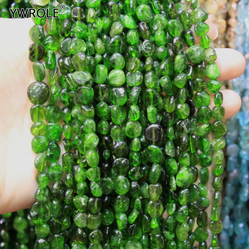 4-7 mm Wholesale Natural Gravel Shape Diopside Green Stone Loose Beads For Jewelry Making Diy Bracelet Straight Hole Strand 15''
4-7 mm Wholesale Natural Gravel Shape Diopside Green Stone Loose Beads For Jewelry Making Diy Bracelet Straight Hole Strand 15''