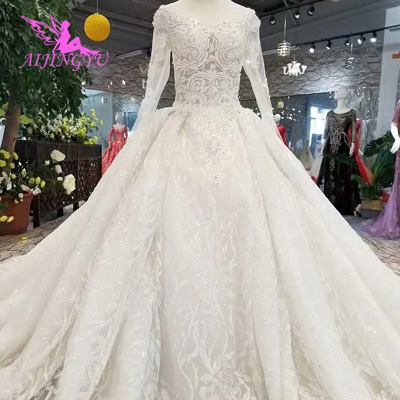 AIJINGYU Mother Of The Bride Gowns Branding Tulle Train Brides Bridal Price Gown Princess Modern Wedding Dresses With Sleeves
AIJINGYU Mother Of The Bride Gowns Branding Tulle Train Brides Bridal Price Gown Princess Modern Wedding Dresses With Sleeves