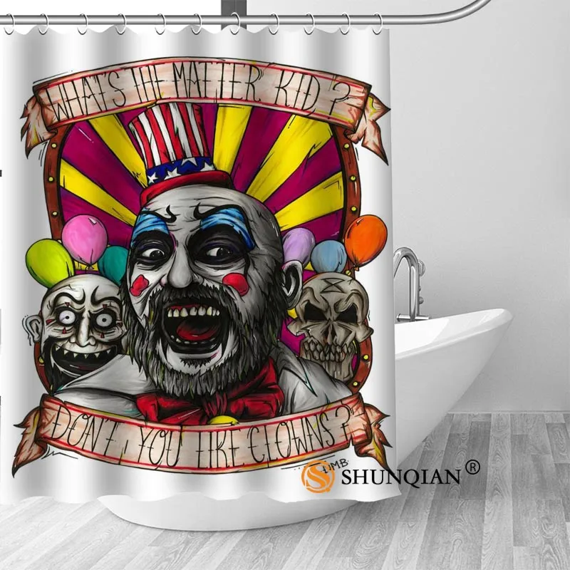 ShunQian Custom Clown Fabric Hot sale Modern Shower Curtain Bathroom 3D Waterproof 12 Hooks For The Bathroom High Quality
ShunQian Custom Clown Fabric Hot sale Modern Shower Curtain Bathroom 3D Waterproof 12 Hooks For The Bathroom High Quality