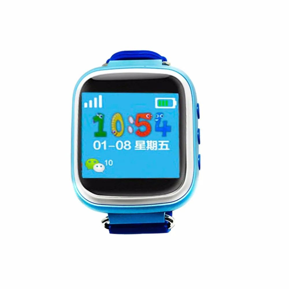 Q80 gps телефон позиционирования модные детские часы 1 22 дюймов Цвет Сенсорный экран