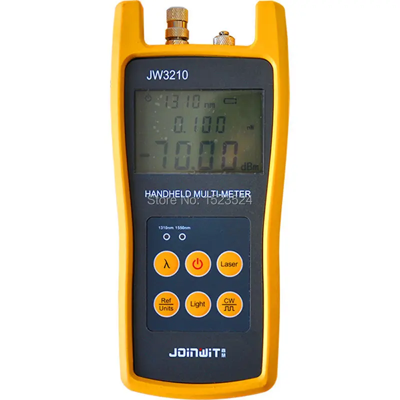 Free Shipping JW3210 Multifunction Handheld Fiber Optic Multimeter(Optical Power Meter+Optical Light Source)
Free Shipping JW3210 Multifunction Handheld Fiber Optic Multimeter(Optical Power Meter+Optical Light Source)