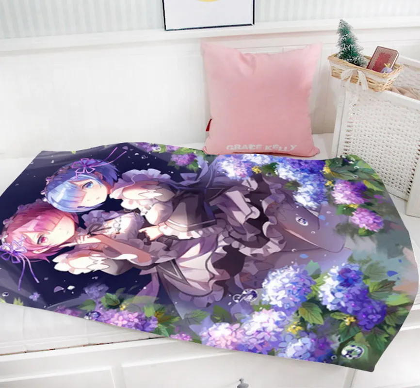 Oct. Home Textile Gifts Re:ZERO Anime Rem & Ram 95 x 55 CM Mini Single-layer Flannel Fabric Baby Blanket New #41288
Oct. Home Textile Gifts Re:ZERO Anime Rem & Ram 95 x 55 CM Mini Single-layer Flannel Fabric Baby Blanket New #41288