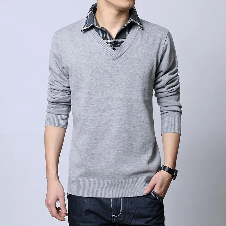 new arrival Male sweater faux two piece men's shirt fashion casual collar solid large plus size S M L XL 2XL 3XL 4XL 5XL
new arrival Male sweater faux two piece men's shirt fashion casual collar solid large plus size S M L XL 2XL 3XL 4XL 5XL
