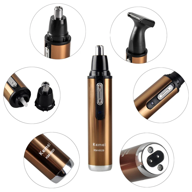 Electric Shaving Trimmer For Nose Trimer Shaver Clipper 2in1 Man and Woman Nose Hair Trimmer Safe Face CareKemei KM-6629
Electric Shaving Trimmer For Nose Trimer Shaver Clipper 2in1 Man and Woman Nose Hair Trimmer Safe Face CareKemei KM-6629