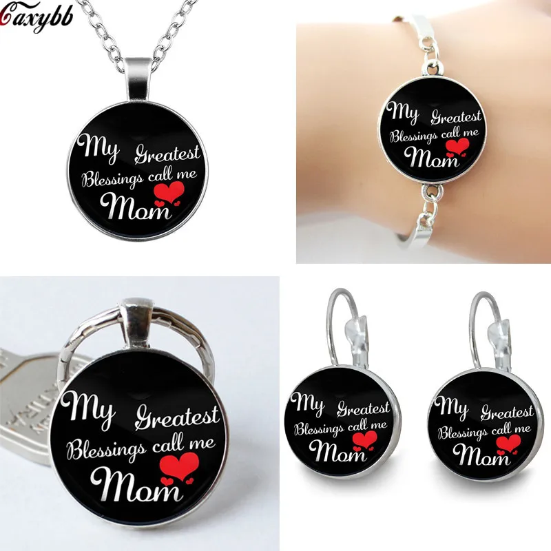 Mom Necklace my greatest blessing call me mom Necklace Lettering Glass Cabochon Pendant Mother's Day Jewelry Gift from Children
Mom Necklace my greatest blessing call me mom Necklace Lettering Glass Cabochon Pendant Mother's Day Jewelry Gift from Children