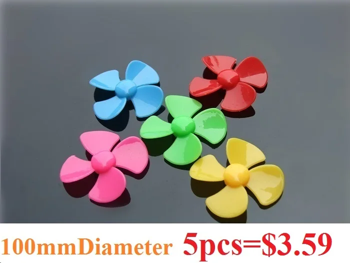 5pcs/lot 100mm Four Leaves Plastic Propeller Screw For Model Ship Boat Fan Aircraft 5 colors for DC motor Free Shipping Russia
5pcs/lot 100mm Four Leaves Plastic Propeller Screw For Model Ship Boat Fan Aircraft 5 colors for DC motor Free Shipping Russia