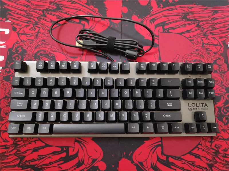 Game keyboard TKL mechanical kailh blue switches LOL tenkeyless 87 lolita metal plate | Компьютеры и офис