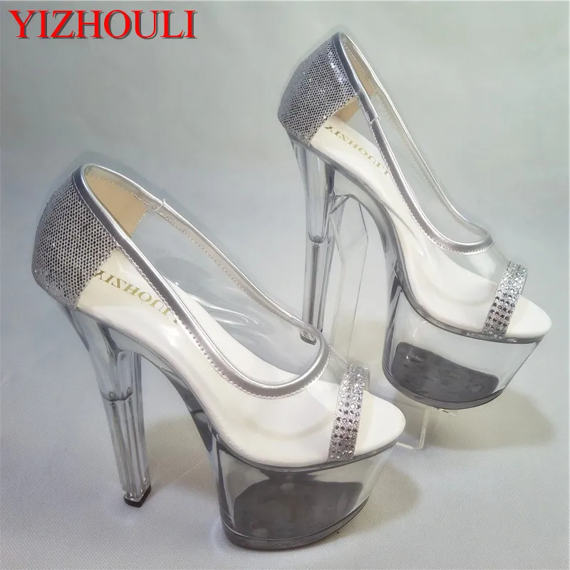 The new summer Pumps silver gold 17 cm heels wedding sexy woman toe pump transparent crystal shoes
The new summer Pumps silver gold 17 cm heels wedding sexy woman toe pump transparent crystal shoes
