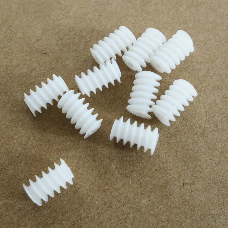 10Pcs 6 * 10 (2A) Plastic Worm Gear Reducer 0.5 Modulus Transmission Gear DIY Toy Accessories
10Pcs 6 * 10 (2A) Plastic Worm Gear Reducer 0.5 Modulus Transmission Gear DIY Toy Accessories