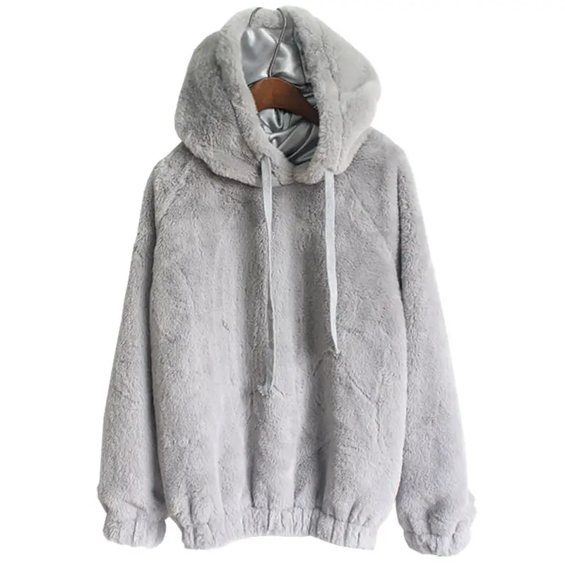 Пуловер женский из искусственного кроличьего меха на осень/зиму C4907 | Женская