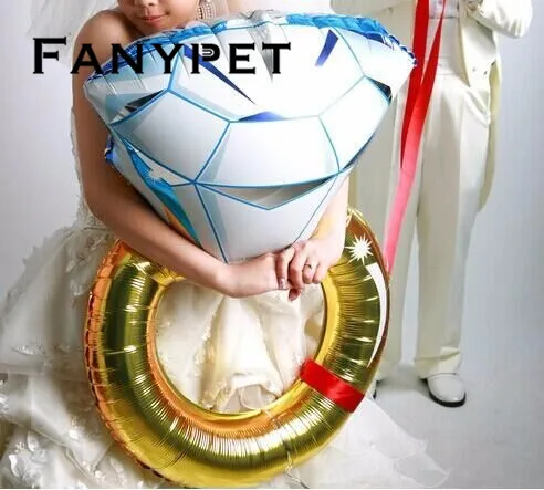 54*84cm 10 Pcs/lot Diamond ring Wedding Foil Balloons Wedding Party Helium Baloon Decoration globos
54*84cm 10 Pcs/lot Diamond ring Wedding Foil Balloons Wedding Party Helium Baloon Decoration globos