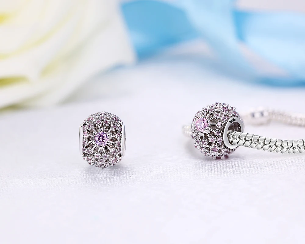 Diy 925 Sterling Silver Beads Charms Fashion Pink Flower Crystal Beads for Women DIY Pandora Charms Bracelets & Bangles YBD195
Diy 925 Sterling Silver Beads Charms Fashion Pink Flower Crystal Beads for Women DIY Pandora Charms Bracelets & Bangles YBD195