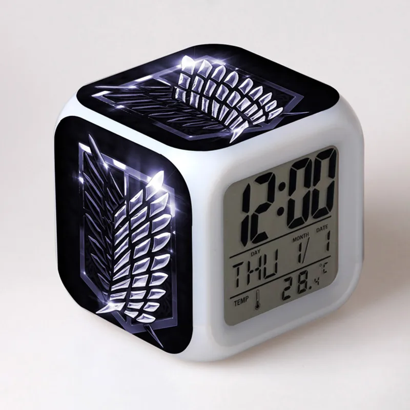 Japan Manga Attack On Titan figures LED Alarm Clock Colorful Changing Touch Light Attack Amine Figure Toys
Japan Manga Attack On Titan figures LED Alarm Clock Colorful Changing Touch Light Attack Amine Figure Toys