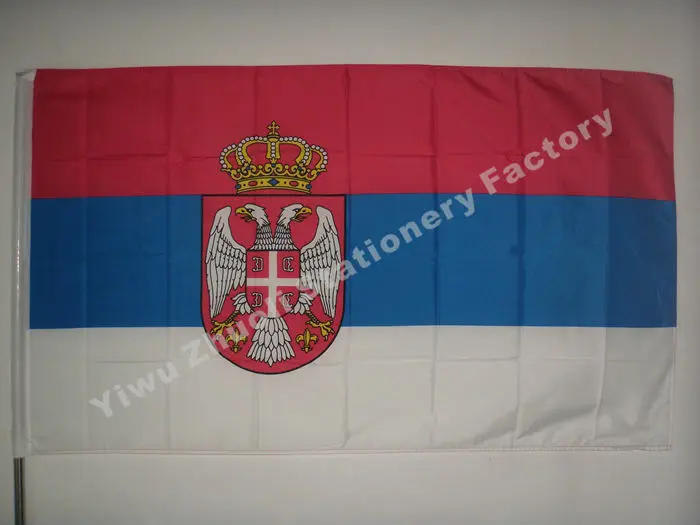 Serbia Flag 150X90cm (3x5FT) 115g 100D Polyester Double Stitched High Quality Free Shipping
Serbia Flag 150X90cm (3x5FT) 115g 100D Polyester Double Stitched High Quality Free Shipping