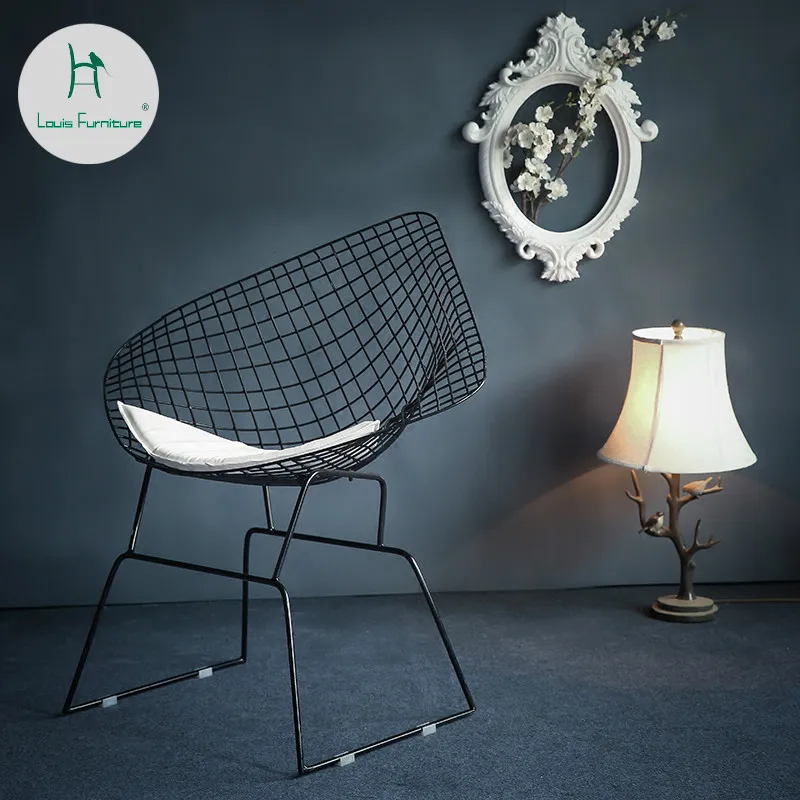 Louis Fashion Living Room Chairs Hollow Iron Wire Iron Art Creative Personality, Nordic Modern Simplicity Leisure Gold
Louis Fashion Living Room Chairs Hollow Iron Wire Iron Art Creative Personality, Nordic Modern Simplicity Leisure Gold