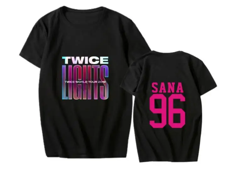 Kpop twice world tour 2019 lights member name printing o neck t shirt for summer once unisex short sleeve t-shirt
Kpop twice world tour 2019 lights member name printing o neck t shirt for summer once unisex short sleeve t-shirt