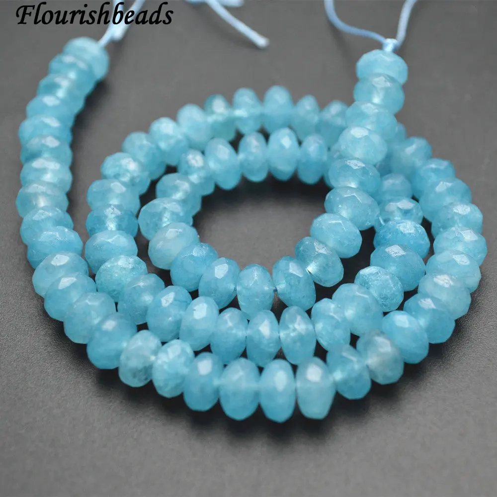 5x8mm Faceted Blue Quartz Stone Button Rondelle Spacer Loose Beads 5 strands per lot
5x8mm Faceted Blue Quartz Stone Button Rondelle Spacer Loose Beads 5 strands per lot