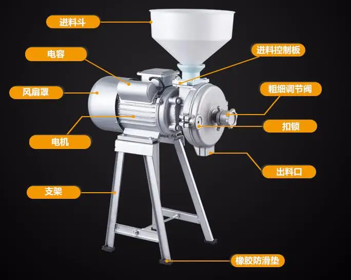 Commercial powder machine, ultra-fine grinding, whole grains, dry grinding, crushed pepper, medicinal materials, grinding
Commercial powder machine, ultra-fine grinding, whole grains, dry grinding, crushed pepper, medicinal materials, grinding