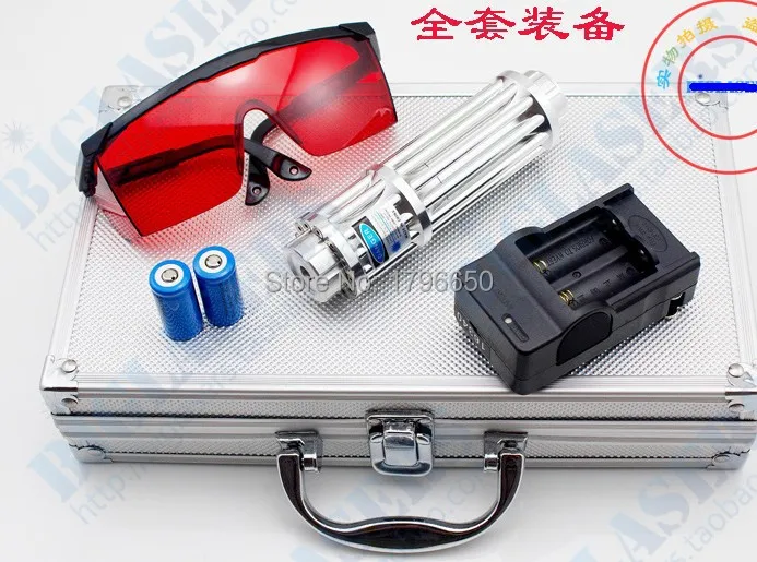 High power Military 450nm 500000m 500w Blue laser pointers Flashlight Light Burn Match Candle Lit Cigarette Wicked LAZER Hunting
High power Military 450nm 500000m 500w Blue laser pointers Flashlight Light Burn Match Candle Lit Cigarette Wicked LAZER Hunting