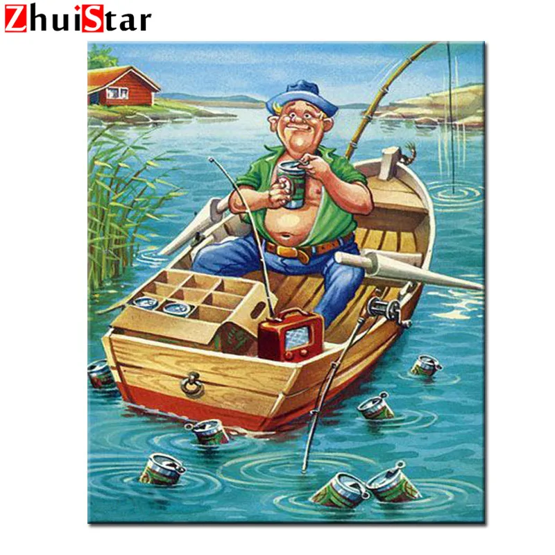 full square/round drill 5D DIY Diamond Painting Full Square Boat Fishing Diamond Mosaic Embroidery Picture Rhinestones Sale WHH
full square/round drill 5D DIY Diamond Painting Full Square Boat Fishing Diamond Mosaic Embroidery Picture Rhinestones Sale WHH