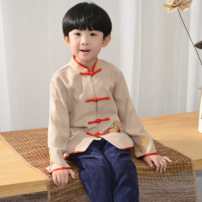 Детская традиционная одежда Hanfu, топы с длинными рукавами для мальчиков, винтажный карнавальный костюм, национальное пальто, одежда для выс...
Детская традиционная одежда Hanfu, топы с длинными рукавами для мальчиков, винтажный карнавальный костюм, национальное пальто, одежда для выс...