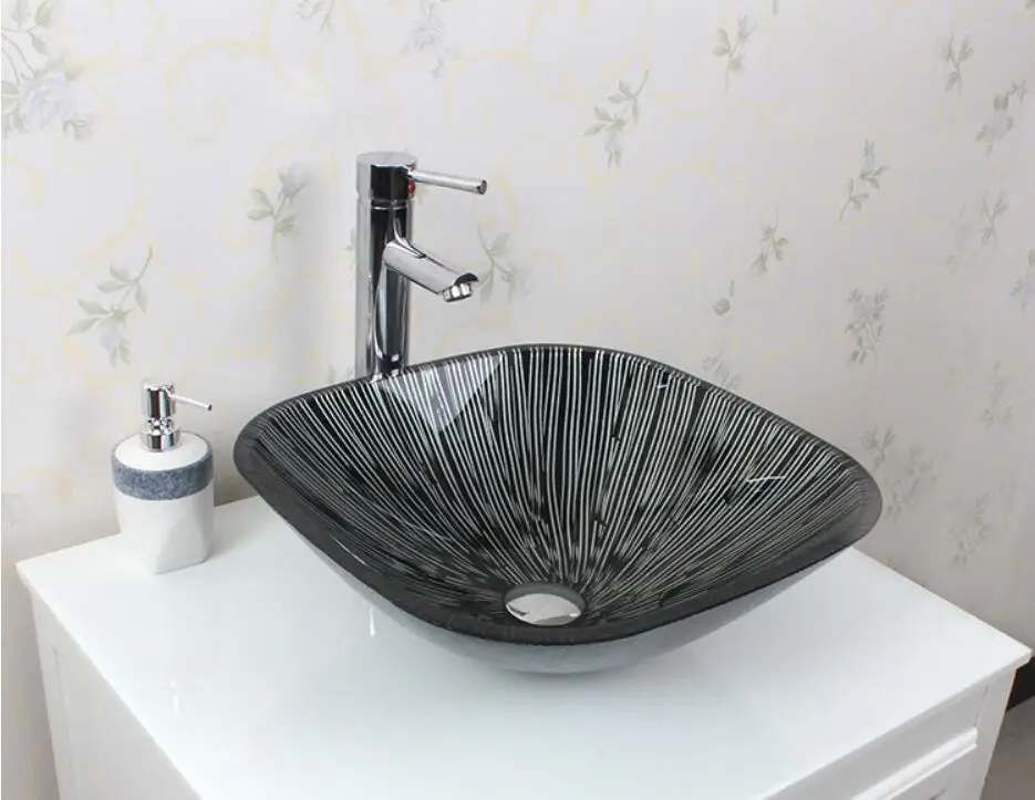 Bathroom Round Tempered Glass Sink Cloakroom Counter Hand Paint Top Washbasin BW140111
Bathroom Round Tempered Glass Sink Cloakroom Counter Hand Paint Top Washbasin BW140111