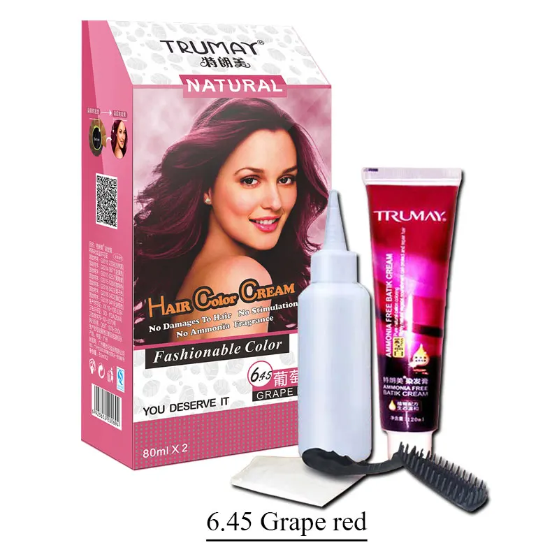 2020 NEW TRUMAY Natural Plant extract Hair Dye Permanent No Ammonia Fashion Shiny Hair Color Cream 12 Color Easy Familly Use
2020 NEW TRUMAY Natural Plant extract Hair Dye Permanent No Ammonia Fashion Shiny Hair Color Cream 12 Color Easy Familly Use