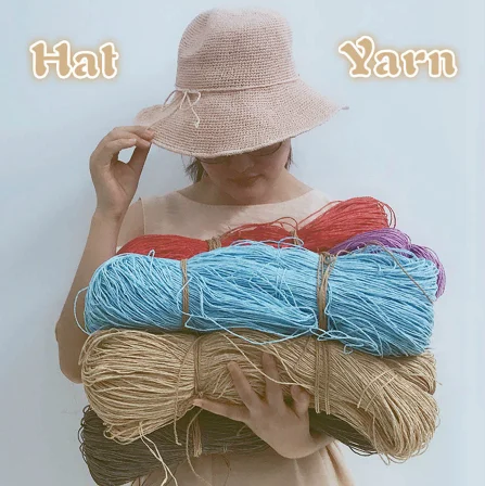 2019 Hot Summer Hat Yarn Yarn for Knitting 500 G/lot Raffia Straw Yarn Crocheting Yarn for Handmade Hats Baskets Handcrafts
2019 Hot Summer Hat Yarn Yarn for Knitting 500 G/lot Raffia Straw Yarn Crocheting Yarn for Handmade Hats Baskets Handcrafts