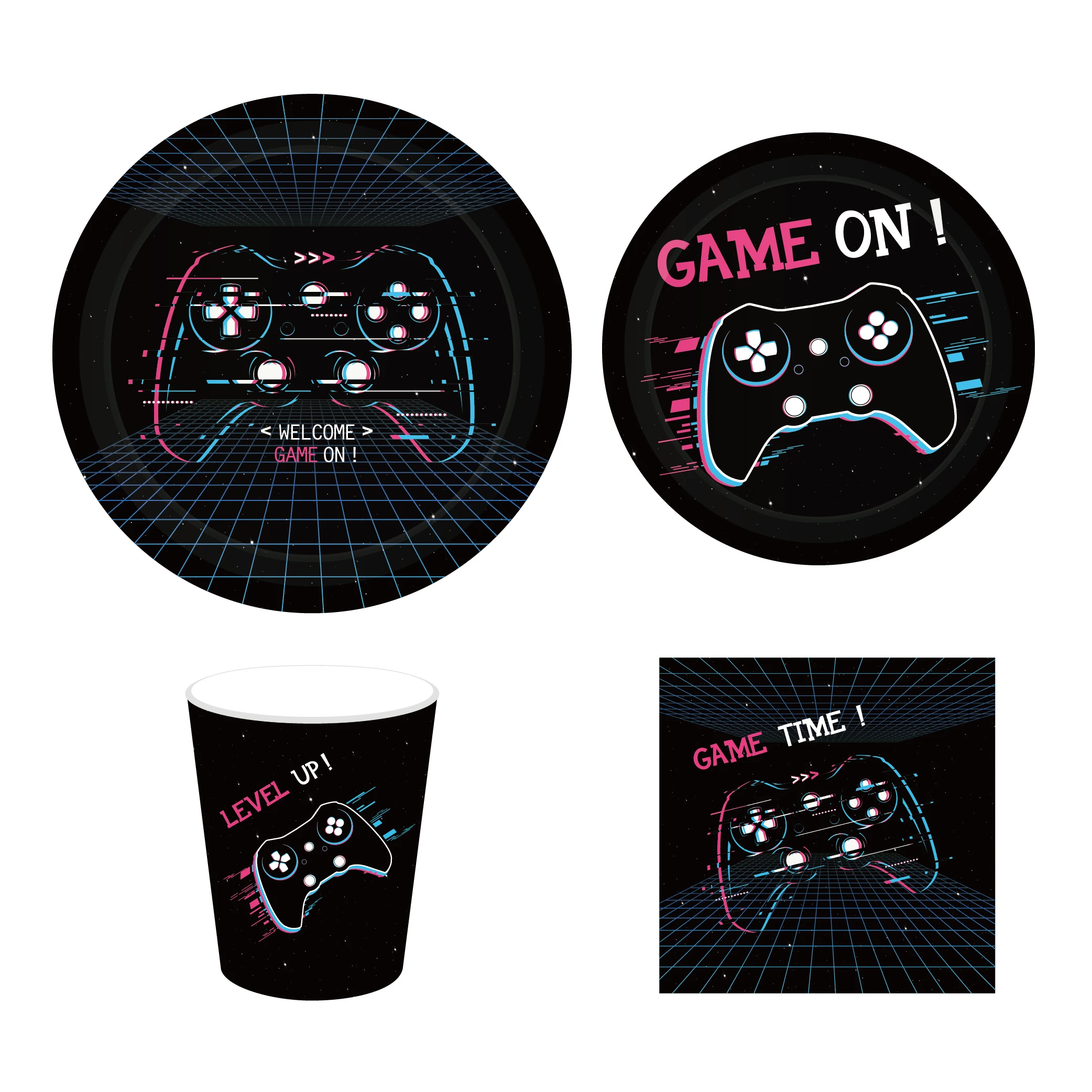 9inch Welcome Game On Disposable Plates Tableware Game-pad Birthday Party Decorations Game Lovers Clubs Party Favors Supplies
9inch Welcome Game On Disposable Plates Tableware Game-pad Birthday Party Decorations Game Lovers Clubs Party Favors Supplies