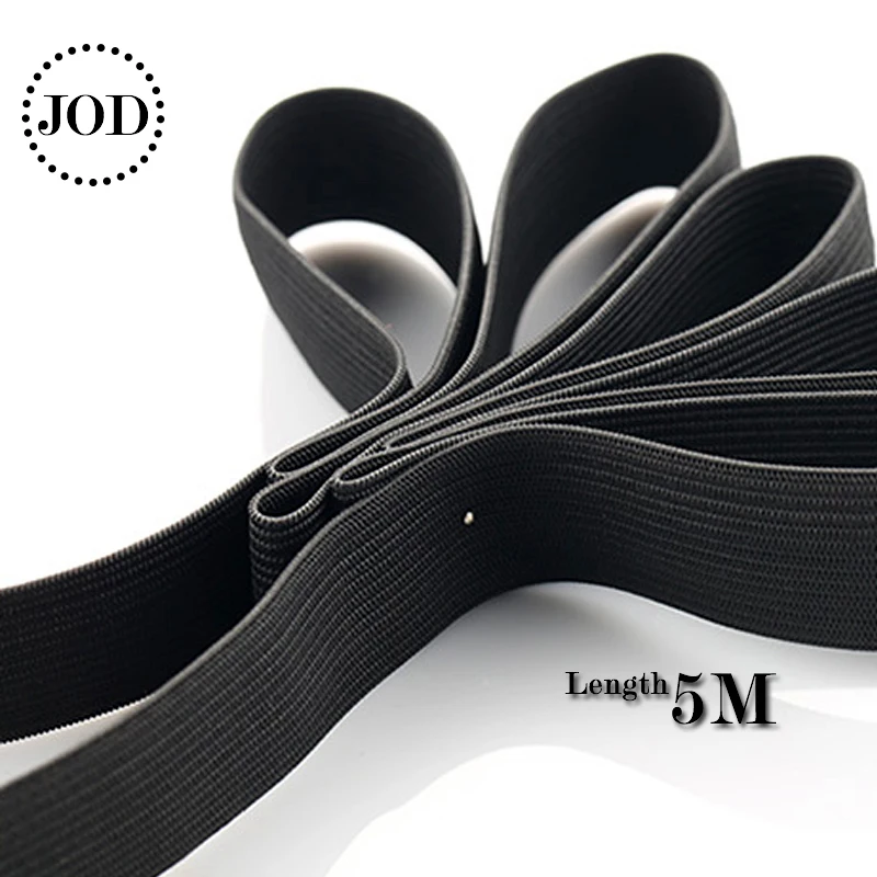 резинка для шитья Белый черный 5 м Широкий: 3 60 мм нейлон мягкая Швейные эластичной
