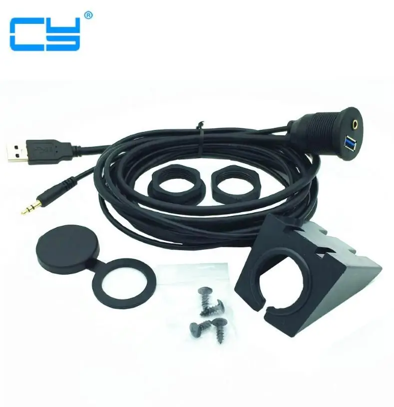 USB 3,0 и 3,5 мм Автомобильный монтажный флеш-кабель 3,5 мм + USB3.0 AUX удлинитель панель водостойкий монтажный кабель для автомобиля лодки и мотоцикл...
USB 3,0 и 3,5 мм Автомобильный монтажный флеш-кабель 3,5 мм + USB3.0 AUX удлинитель панель водостойкий монтажный кабель для автомобиля лодки и мотоцикл...