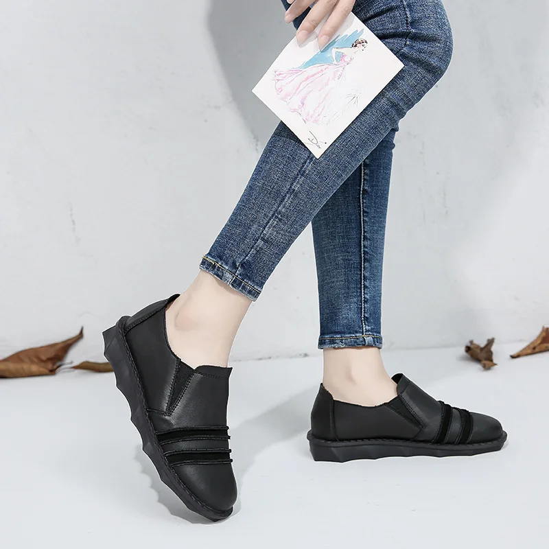 Hot 2019 Spring New Retro Cowhide Leather Shoes Woman Comfort Soft Bottom Casual Shoes Non-slip Breathable Women Flat Shoes
Hot 2019 Spring New Retro Cowhide Leather Shoes Woman Comfort Soft Bottom Casual Shoes Non-slip Breathable Women Flat Shoes