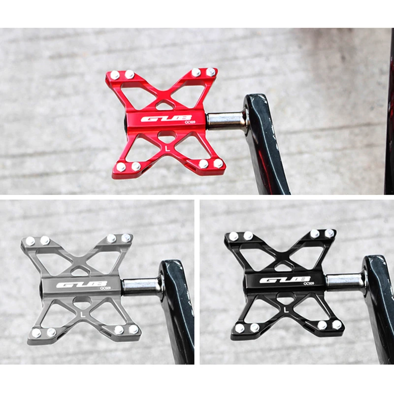 GUB GC009 MTB BMX Bicycle Pedals 3 Sealed Bearings Flat Platform Cr-Mo Bike Pedals 240g Ultralight Non-Slip CNC Cycling Pedal
GUB GC009 MTB BMX Bicycle Pedals 3 Sealed Bearings Flat Platform Cr-Mo Bike Pedals 240g Ultralight Non-Slip CNC Cycling Pedal