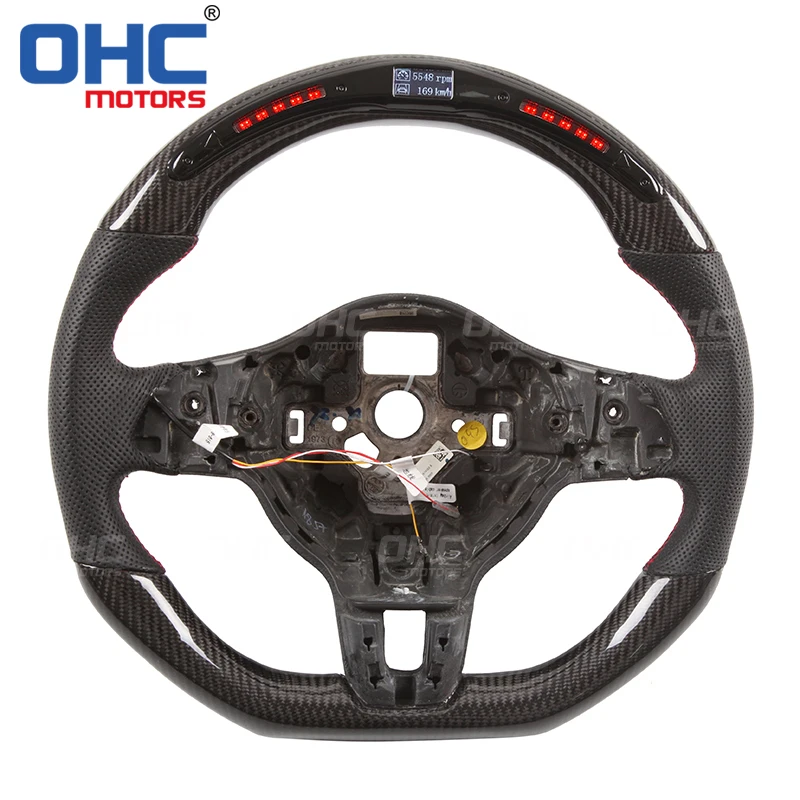 Real Carbon Fiber LED Steering Wheel compatible for VW MK6 Golf GTI R SCIROCCO CC
Real Carbon Fiber LED Steering Wheel compatible for VW MK6 Golf GTI R SCIROCCO CC