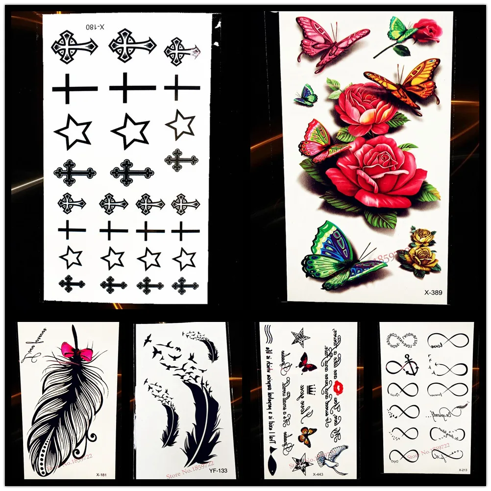1PC Painless Water Transfer Temporary Tattoo Cross Designs HYF-001 Jesus Christ Peace Waterproof Removable Tattoo Stickers Women
1PC Painless Water Transfer Temporary Tattoo Cross Designs HYF-001 Jesus Christ Peace Waterproof Removable Tattoo Stickers Women