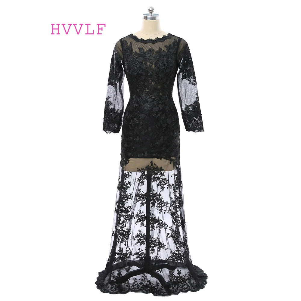 Vestido De Fiesta 2018 Mermaid High Collar Long Sleeves Black Open Back Lace Sexy Long Prom Dresses Prom Gown Evening Dresses
Vestido De Fiesta 2018 Mermaid High Collar Long Sleeves Black Open Back Lace Sexy Long Prom Dresses Prom Gown Evening Dresses