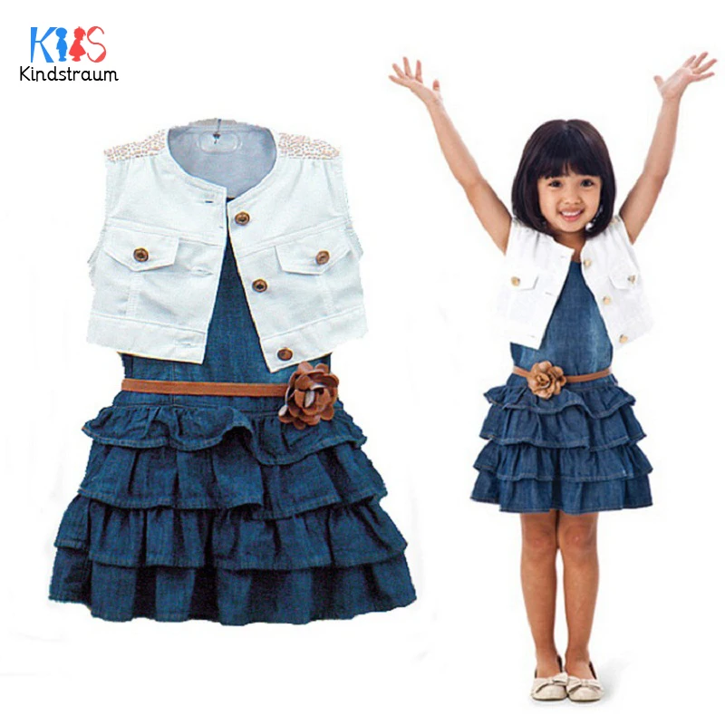 Kindstraum 2018 Spring & Autumn Children Denim Dress Kids Flowers Solid Clothes Naval Style Ball Gown for Girls,RC1188
Kindstraum 2018 Spring & Autumn Children Denim Dress Kids Flowers Solid Clothes Naval Style Ball Gown for Girls,RC1188