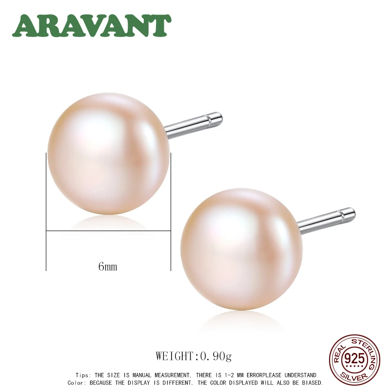 Real Natural Freshwater Pearl Stud Earrings Women Silver 925 Simple Round Pearls Earring
Real Natural Freshwater Pearl Stud Earrings Women Silver 925 Simple Round Pearls Earring