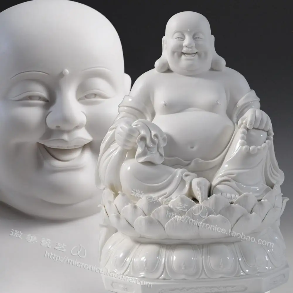 12 to 16 inches Liantuo Maitreya baoruyi sitting Buddha statue of Maitreya ceramic Buddha Buddha Dehua felicitous wish of making
12 to 16 inches Liantuo Maitreya baoruyi sitting Buddha statue of Maitreya ceramic Buddha Buddha Dehua felicitous wish of making