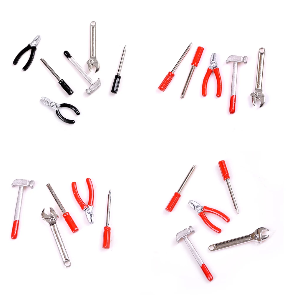 1Set 1/12 Dollhouse Scale Miniature Metal Hand Tools Set Dolls House Accessories Furniture Toys Newest
1Set 1/12 Dollhouse Scale Miniature Metal Hand Tools Set Dolls House Accessories Furniture Toys Newest