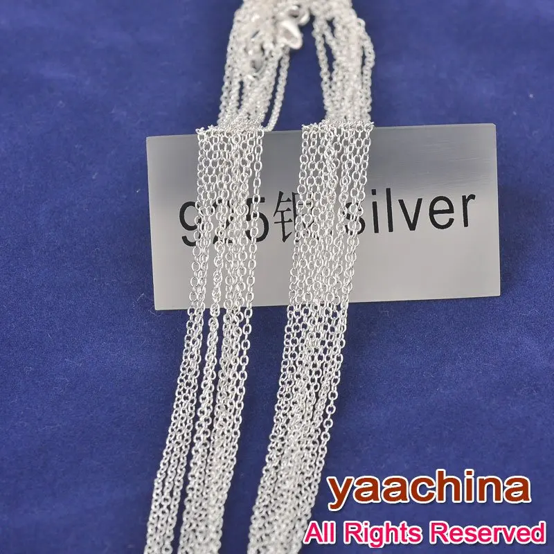 Luxury 16inch 30PCS 925 Sterling Silver Rolo Chain Necklace Infinity Pendants Choker Necklace Jewelry For Women Wholesale
Luxury 16inch 30PCS 925 Sterling Silver Rolo Chain Necklace Infinity Pendants Choker Necklace Jewelry For Women Wholesale