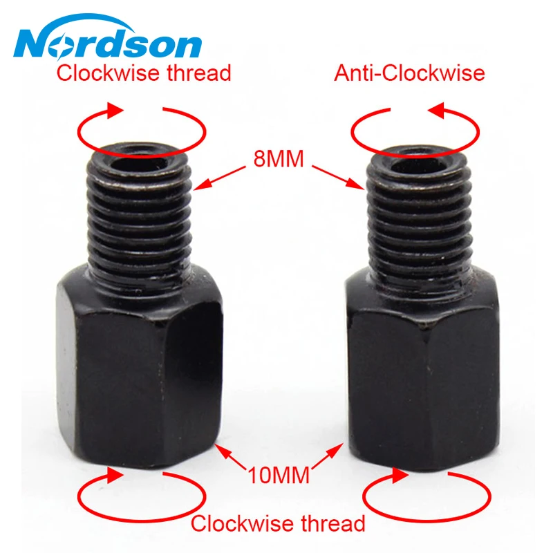 Nordson Motorcycle Rearview Mirror 10mm to 8mm Mirror Forward or Reverse Adapter Bolts Screw For Honda Yamaha Suzuki Kawasaki
Nordson Motorcycle Rearview Mirror 10mm to 8mm Mirror Forward or Reverse Adapter Bolts Screw For Honda Yamaha Suzuki Kawasaki