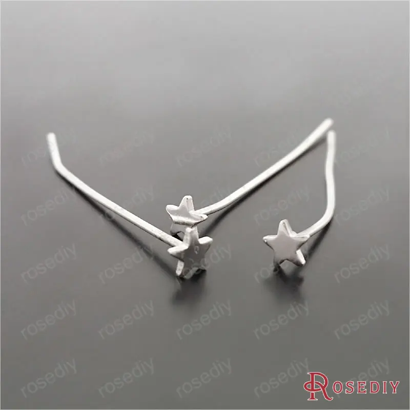 Wholesale Length 30mm Thickness 0.7mm Star 4*3.5mm Silver color Star Brass Pins & Needles Diy Jewelry Findings 20 pieces(JM7485)
Wholesale Length 30mm Thickness 0.7mm Star 4*3.5mm Silver color Star Brass Pins & Needles Diy Jewelry Findings 20 pieces(JM7485)