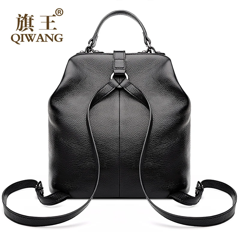 Qiwang Doctor сумка открытый стильный рюкзак змеиная Корова из натуральной кожи