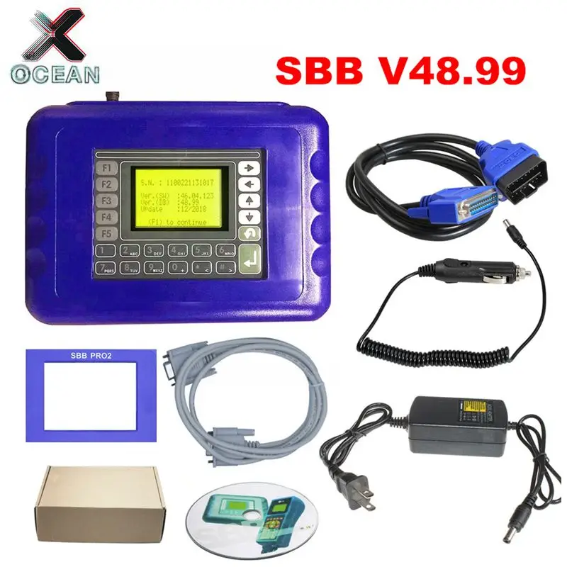 Новое поступление, программатор ключей SBB V48.99, V48.88, V46.02, SBB Pro2, поддержка автомобилей на 2018, замена v33.02, SBB ключевая программа
Новое поступление, программатор ключей SBB V48.99, V48.88, V46.02, SBB Pro2, поддержка автомобилей на 2018, замена v33.02, SBB ключевая программа