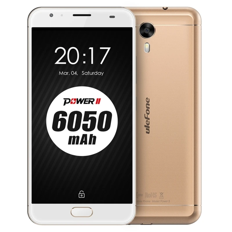 Оригинал Ulefone Мощность 2 Мобильный телефон 5 дюймов FHD MTK6750T Octa Core Android 7 0 4 ГБ + 64 6050