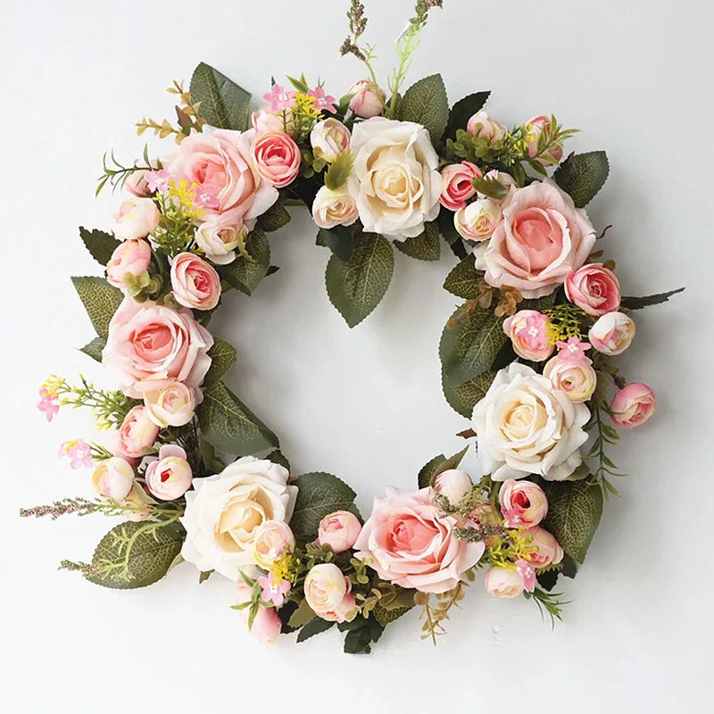 Silk Wearth Rose Peony Artificial Flower Wreaths Door Perfect Quality Artificial Garland For Wedding Decoration Home Party Decor
Silk Wearth Rose Peony Artificial Flower Wreaths Door Perfect Quality Artificial Garland For Wedding Decoration Home Party Decor