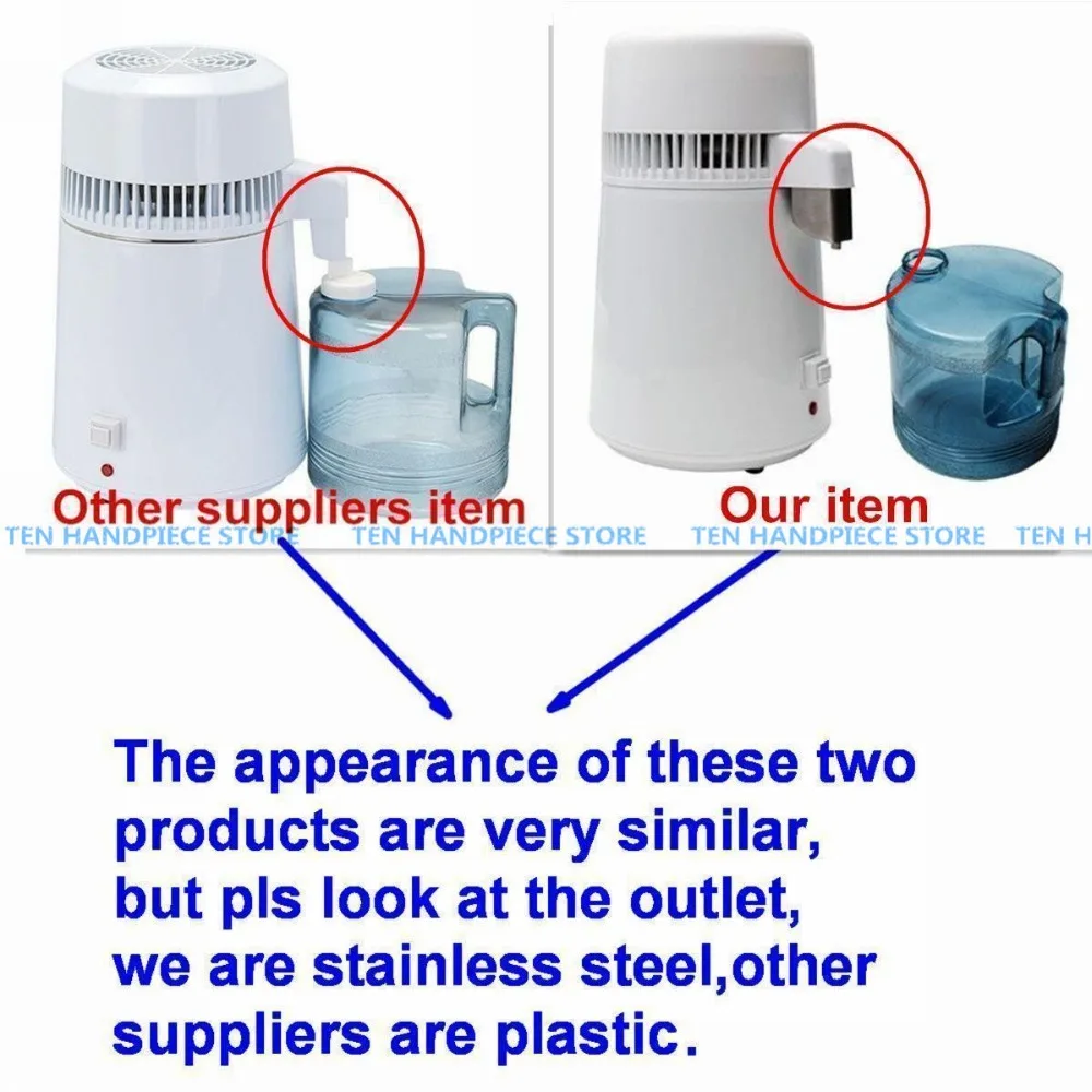 2018 good quality 1Gal 4L Pure Water Distiller All Stainless Steel Internal Dental Medical Home use
2018 good quality 1Gal 4L Pure Water Distiller All Stainless Steel Internal Dental Medical Home use