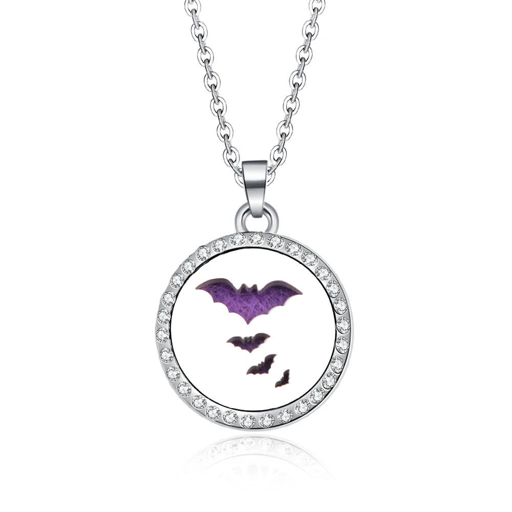 Bat shape Aroma Necklace Magnetic Openable Stainless Steel Aromatherapy Essential Oil Diffuser Necklace Perfume Locket Pendant
Bat shape Aroma Necklace Magnetic Openable Stainless Steel Aromatherapy Essential Oil Diffuser Necklace Perfume Locket Pendant